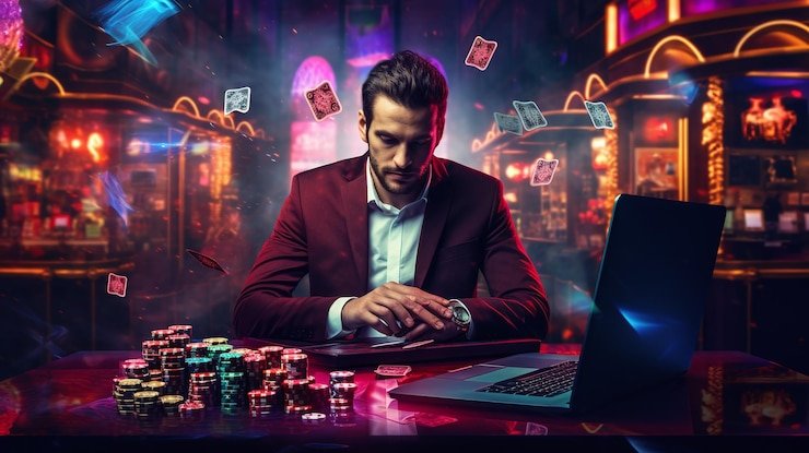 Dealer live casino kawin77 memandu permainan baccarat dengan interaksi langsung